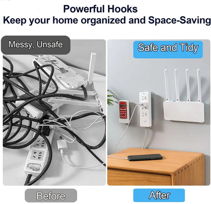 Double Sided Adhesive Wall Hooks Invisible Traceless Storage Hooks