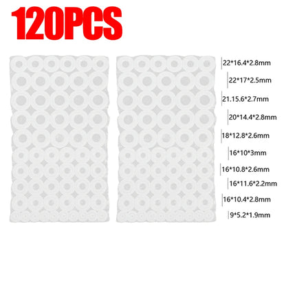 Silicone Flat Washers — Universal Leak-Proof Circular Seal Gaskets Hose Sealing Repair Kit 22/164pcs