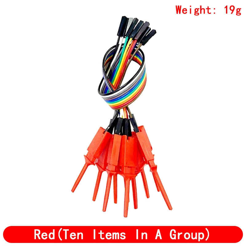 200mm High-Efficiency Test Hook Clip with Logic Analyzer Probe, Yellow/Red