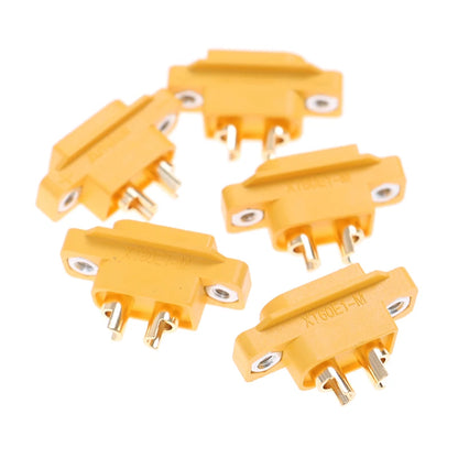 New 5pcs AMASS XT60E-M Mountable XT60 Male Plug for RC Drone FPV Racing Fixed Board