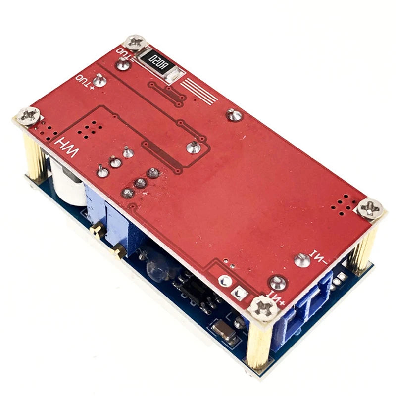 XL4015 5A Adjustable DC-DC Step-Down Module – CC/CV LED Driver with Voltmeter & Ammeter