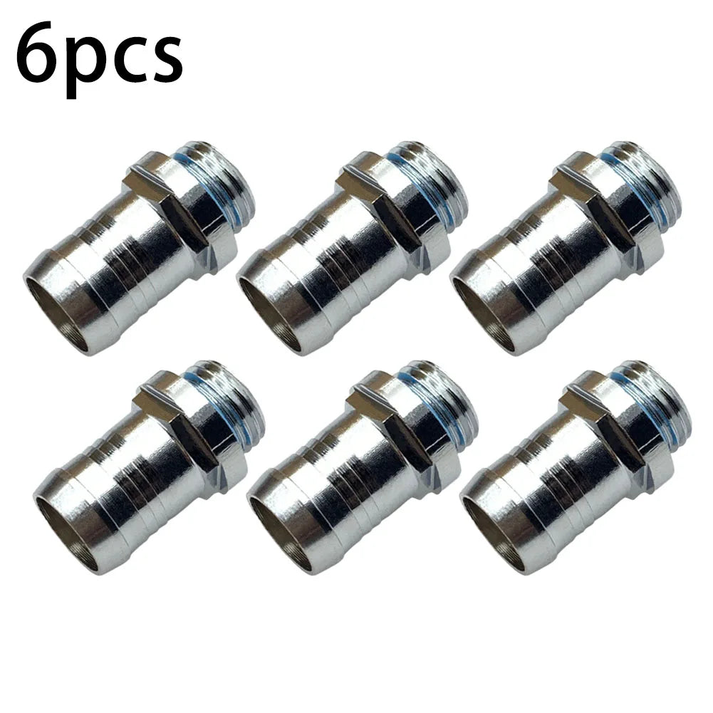 Water Cooling Barb Fitting 2-Touch G1/4 Thread Hose Pagoda Connector with Waterproof Sealing Ring, 4–14mm
