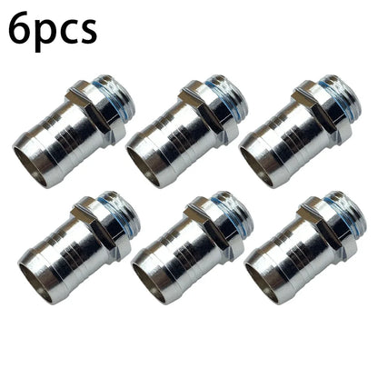 Water Cooling Barb Fitting 2-Touch G1/4 Thread Hose Pagoda Connector with Waterproof Sealing Ring, 4–14mm