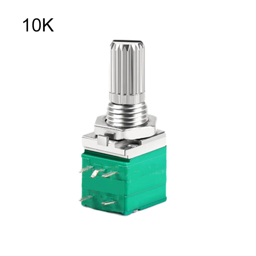 Audio Equipment 60*60*60 Mm Sealing Potentiometer Knurled Shaft Potentiometer Control Device Plastic Shell Single Linear Use