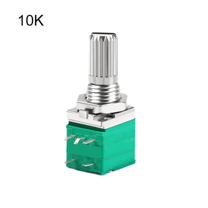 Audio Equipment 60*60*60 Mm Sealing Potentiometer Knurled Shaft Potentiometer Control Device Plastic Shell Single Linear Use