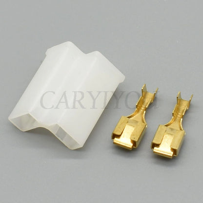 2 Pin 6.3mm Waterproof Female Connector DJJ7021F-6.3-21 PA66 with Terminal Seal Automotive