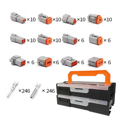 Deutsch DT Series Waterproof Connector Kit with Pins DT06-2/3/4/6S DT04-2/3/4/6P