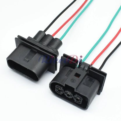 VW Audi 280 Series 3 Pin 6.3mm Waterproof Connector 1J0906443 1J0906233 DJ70328-6.3