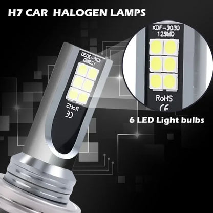 Universal H7/H4 LED Headlight Bulb Beam Kit 24W High Power COB Car Lights Headlamp 6500K Auto Headlight Bulbs Car Fog Light