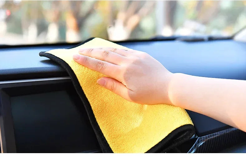 Thick Microfiber Car Cleaning Towels Double Layer Absorbent Cloth