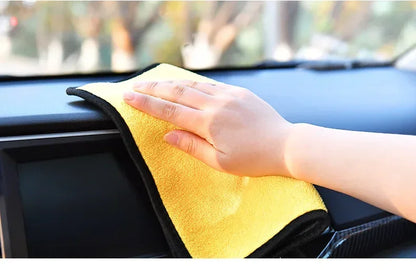 Thick Microfiber Car Cleaning Towels Double Layer Absorbent Cloth
