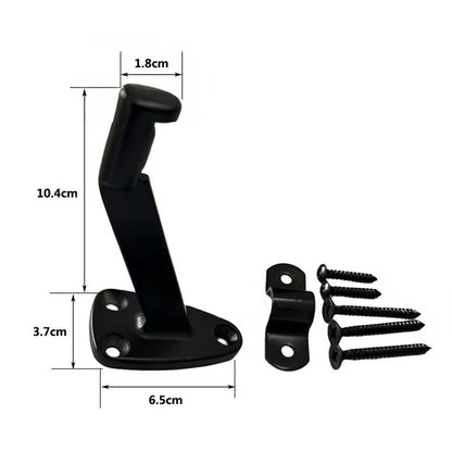 6-Pack Aluminum Alloy Wall Brackets For Staircase Handrails Rust-Resistant Heavy-Duty Support Brackets For Indoor Outdoor Use