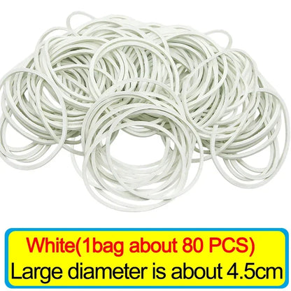 Wholesale Multicolour Elastic Rubber Bands Adjustable Fastener O Rings Stretchable Household Office School Stationery Supplies