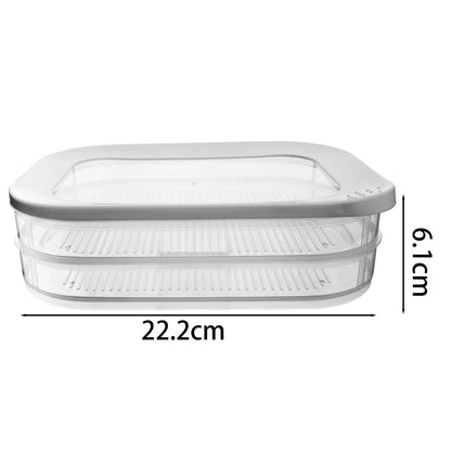 Bacon & Lunch Meat Storage Container for Fridge Stackable Box