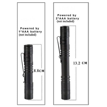 Mini LED Flashlight Pocket Pen Light Portable 1000 Lumens Waterproof Torch Using AAA Battery For Medical Outdoor Emergency Lamp