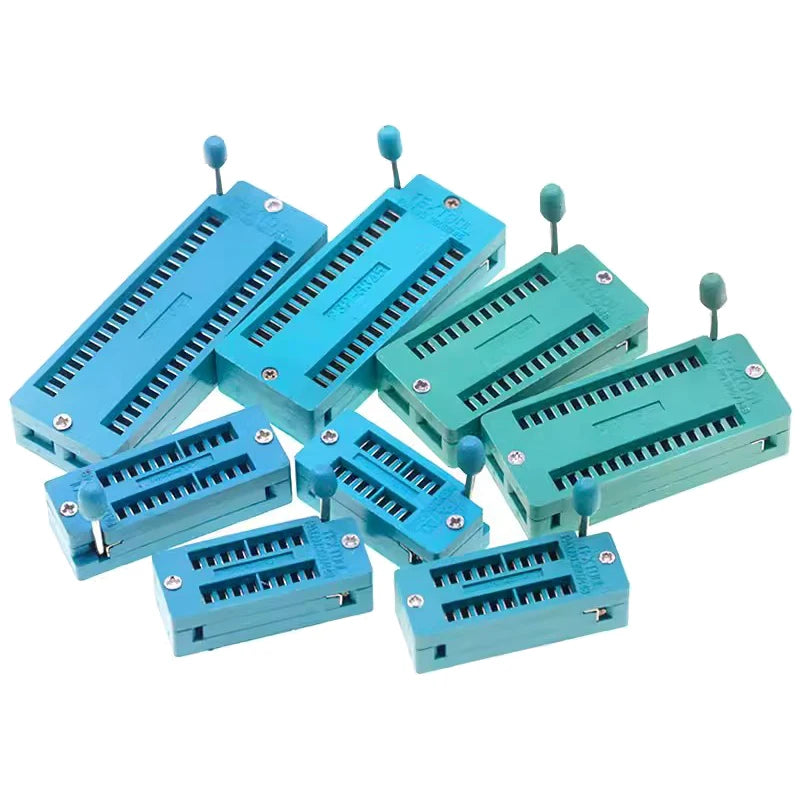2.54mm DIP ZIF IC Socket Test Solder Type Universal IC Locking Socket