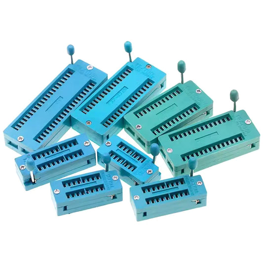 2.54mm DIP ZIF IC Socket Test Solder Type Universal IC Locking Socket