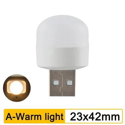 1-10PCS USB Night Light Mini LED Plug Lamp Power Bank Charging Eye Protection Book Lights Mobile Power Charging Bedroom Light