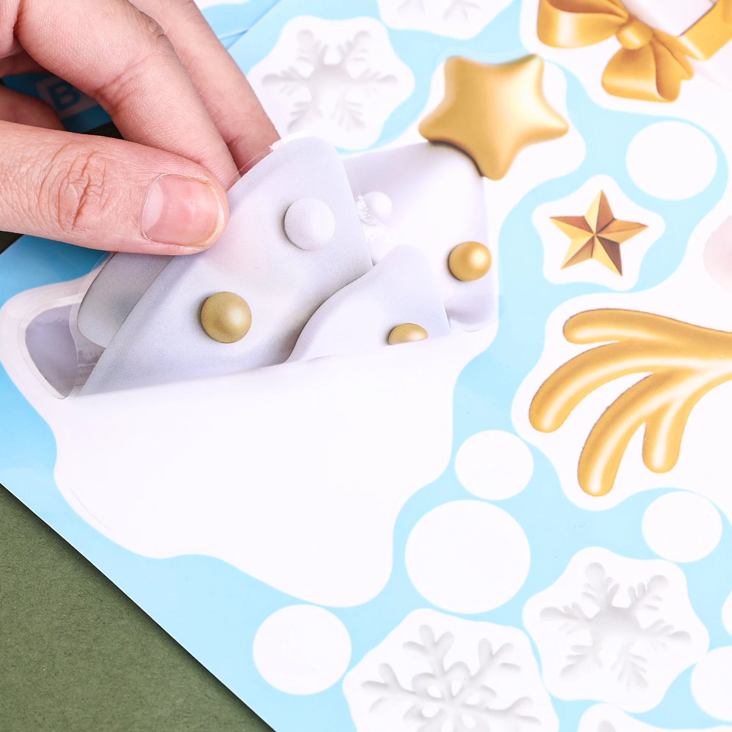 Christmas Window Stickers Winter Snowman Santa Claus Snowflake Reindeer Static Electricity Stickers Ornaments Xmas Home Decor