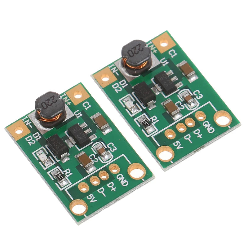 5V DC DC Converter Step Up Power Supply DC-DC Booster Boost Buck Converter Board Step-Up 500MA Voltage Regulator 0.9V-5V to 5V