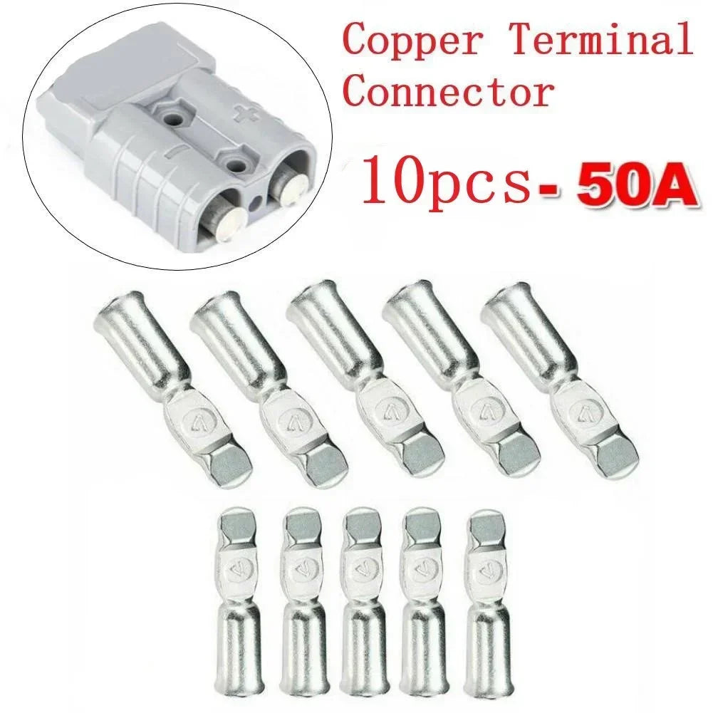 Anderson Plug Terminal Contacts Pins Lugs 50–120A for 12AWG Forklift Power and Energy Adapter Accessories