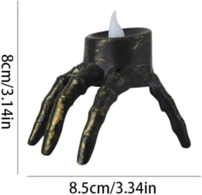 Halloween LED Skull Hand Lantern Light Ghost Lamp Candle Flameless Tea Lights Candle Halloween Party Home Decoration