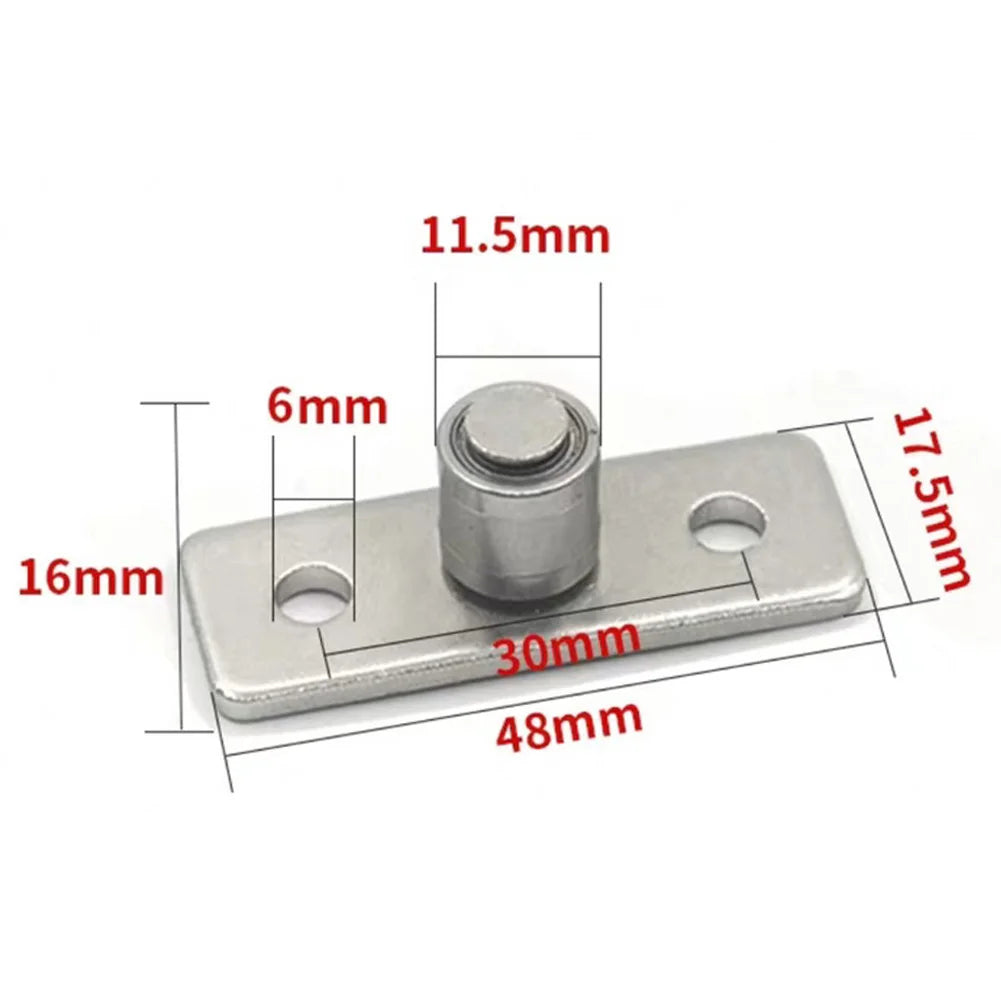New Practical Home Door Floor Guide Anti-rust Barn Flat High Hardness Sliding Doors Stainless Steel 2 Pcs 2Pcs