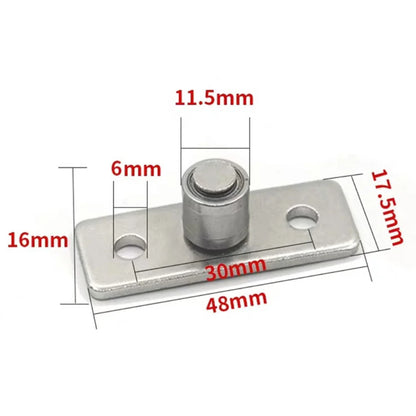 New Practical Home Door Floor Guide Anti-rust Barn Flat High Hardness Sliding Doors Stainless Steel 2 Pcs 2Pcs