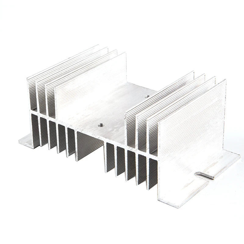Aluminum SSR Heat Sink 50x125x70mm Solid State Relay Cooling Base
