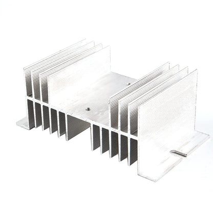 Aluminum SSR Heat Sink 50x125x70mm Solid State Relay Cooling Base