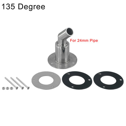 1pcs 316 Stainless Steel Marine Heater Vent Hole Hot Gas Exhaust Pipe For Webasto For Eberspacher PlanarDiesel Parking Heaters