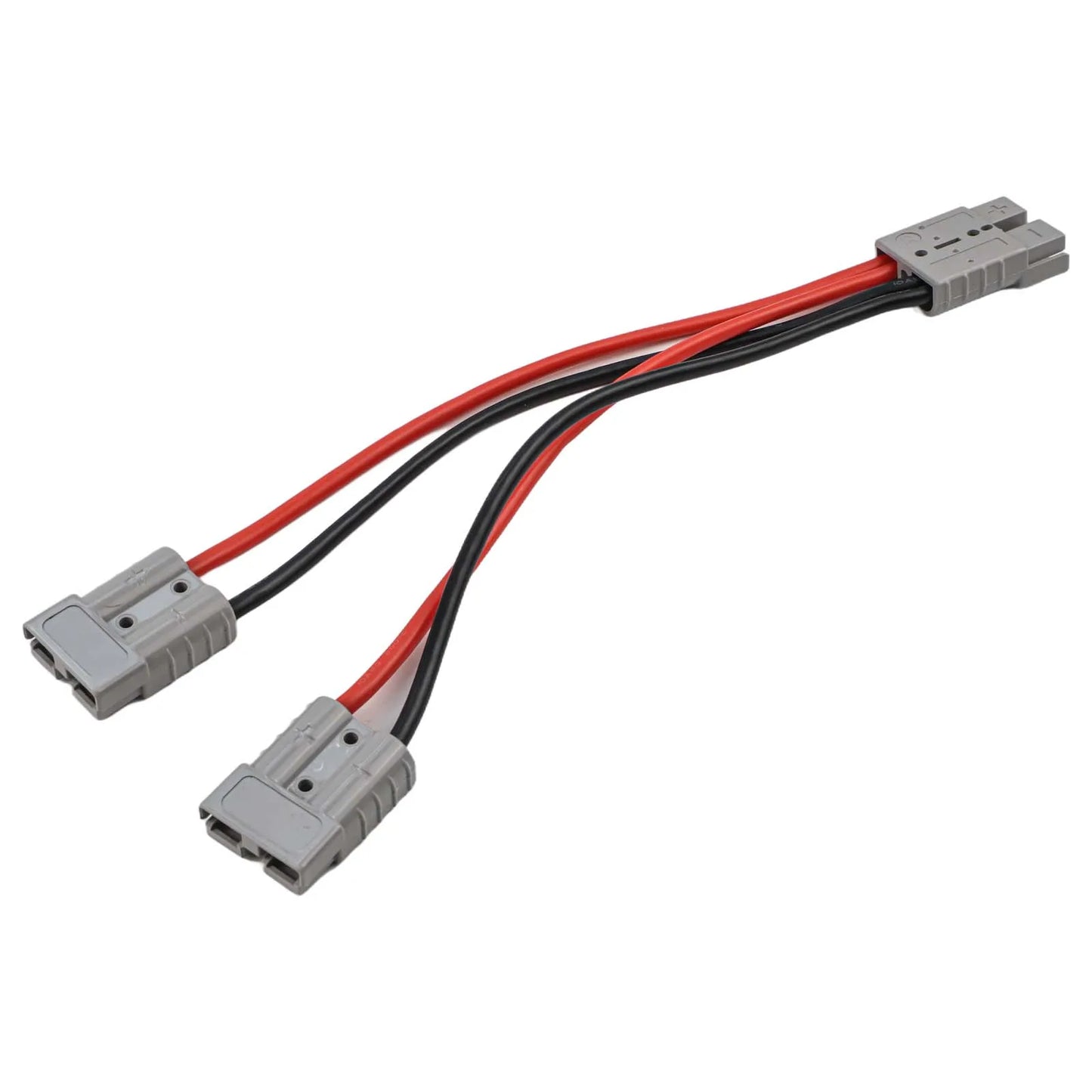 1pc 50A For Anderson Plug Connector Double Y Adapter 4mm Car Cable 4 Square Wires 30cm For Forklifts Stackers Vehicles