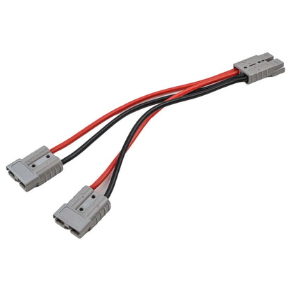 1pc 50A For Anderson Plug Connector Double Y Adapter 4mm Car Cable 4 Square Wires 30cm For Forklifts Stackers Vehicles