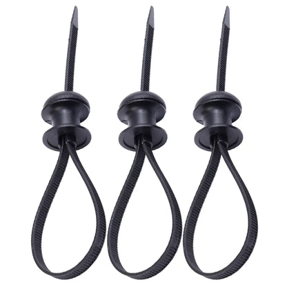 Black Nylon Zip Tie Mount Base Plate Cable Clip