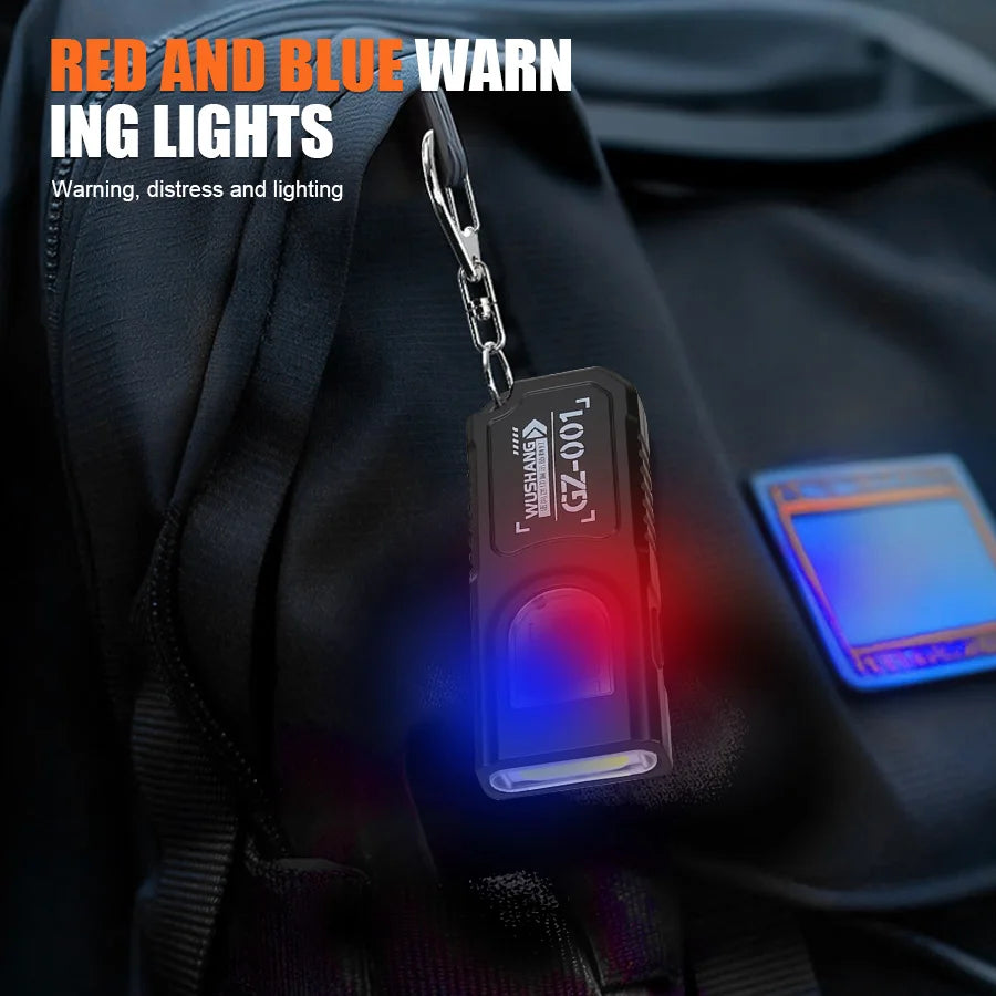 Rechargeable Mini Flashlight Super Bright COB Portable Work Light W/Magnetic Base Strobe Pen Clip-On Light Camping Emergency