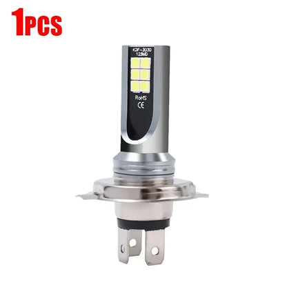 Universal H7/H4 LED Headlight Bulb Beam Kit 24W High Power COB Car Lights Headlamp 6500K Auto Headlight Bulbs Car Fog Light