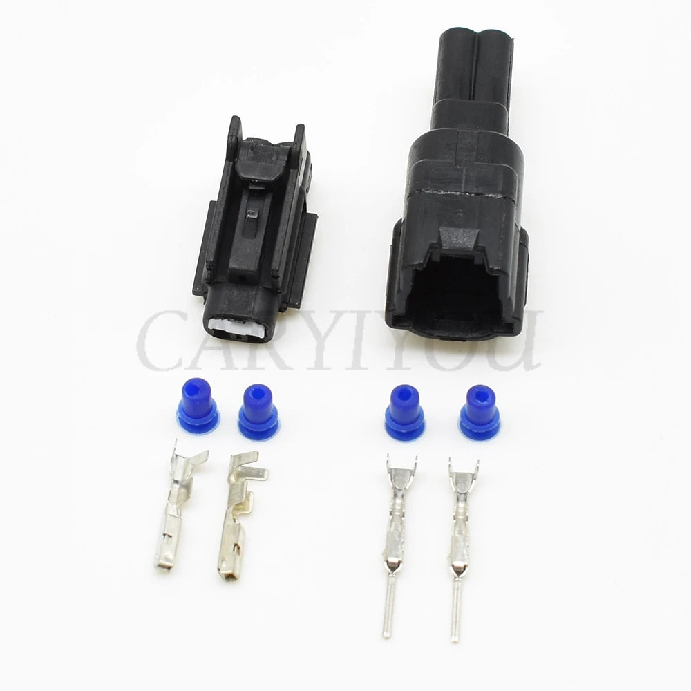 2 Pin 1mm Waterproof Connector 7282-7398-30 DJ7029B-1 PA66 Automotive Appliance Female Male