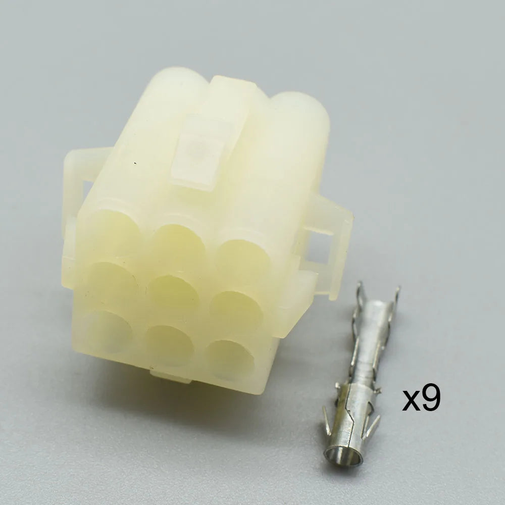 03-09-2092 / 03-09-1092 Automotive 9-Pin Connector — Molex Cable Wire Harness Housing Plug with Terminals