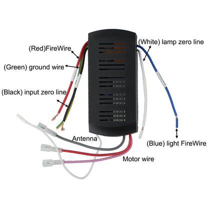 Ceiling Fan Light Control 6 Speed Fan Remote Bedroom Convenient Installment Multi-function Plastic PC Material