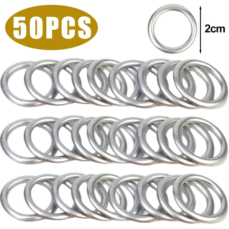 Car Oil Pan Drain Gasket – Aluminum/Copper Oil Drain Plug Gasket Replacement Accessories for Volkswagen & Audi