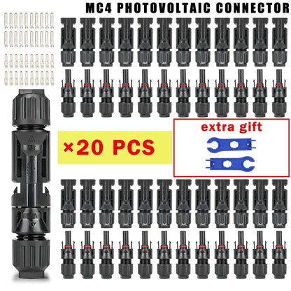 400/200/100/40/20/10 Pcs Photovoltaic Solar Connector 1000V30A Wholesale Panel Connectors Kit for PV/MC Cable 2.5/4/6mm²