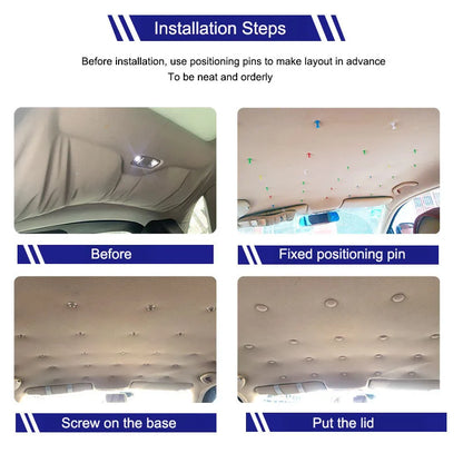Car Interior Roof Headliner Ceiling Cloth Fixing Screw Buckle Rivets 20mm — 10–20pcs