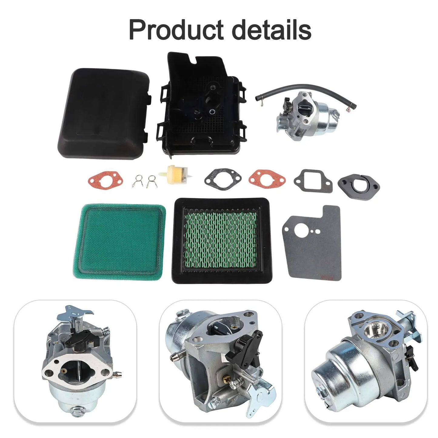 Lawn Mower Parts Carburettor Air-fuel Mixture Control Easy Installation Kit High Performance For GCV160 Engine As Shown
