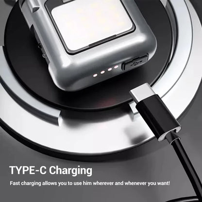 LED Sensor Headlight USB Rechargeable Portable Hat Clip Light Ultra Bright Outdoor Adventure Fishing Lighting Searchlight Torch