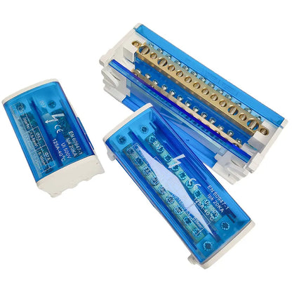 UK207 UK211 UK215 UK407 UK411 UK415 DIN Rail Terminal Block 125A Electrical Distribution Junction Box 1 In 2 4 6 Out
