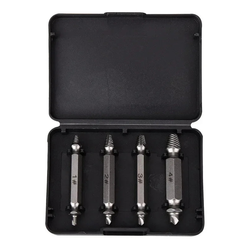 Screw Extractor Drill Bit Set Bolt Remover Tool 4/6pcs