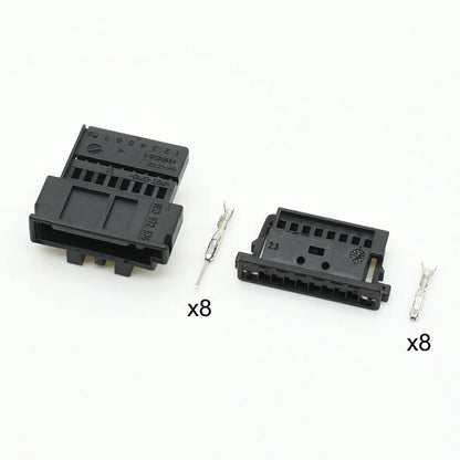 0-1719221-1 / 3D0972708A / 3D0 972 708A Automotive 8-Pin Display Screen & Interior Lamp Connector — VW / Audi Wiring Plug