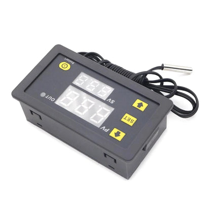 W3230 Digital Temperature Controller LED Thermostat with Heating and Cooling Switch, DC 12/24V or AC 110/220V