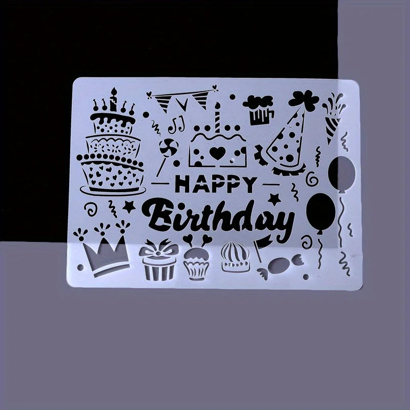 A4 5pcs/set  DIY Painting Template Wall Stencil Airbrush Scrapbook Coloring Embossing Album Diary Christmas Drawing Copy Templat