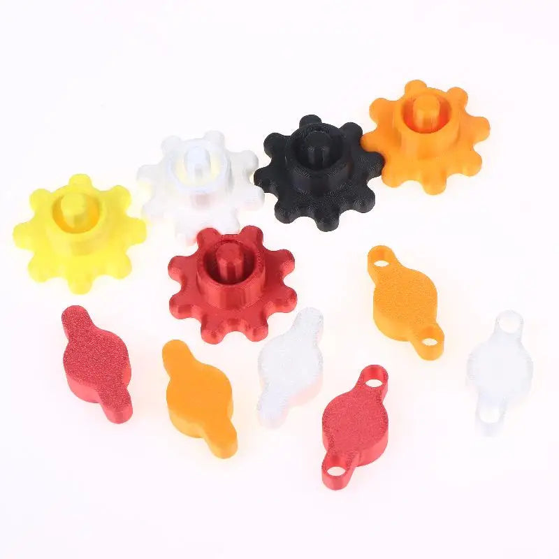 New 10PCS Orange Glass Glue Caps - Durable Plastic Sealing Caps For Standard Glue Bottles, Portable Decoration Tools